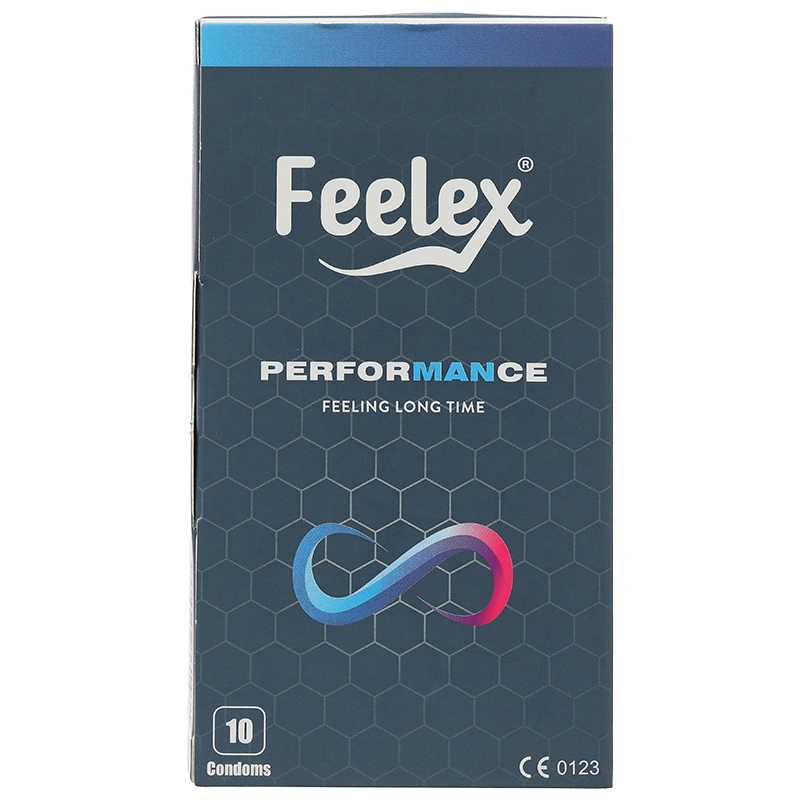 Bao cao su Feelex Performance giúp kéo dài thời gian yêu 52mm hộp 10 cái - 1